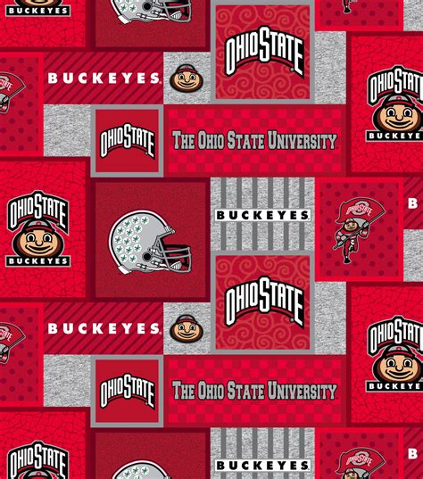 ohio state buckeyes fleece fabric|ohio state buckeyes cotton fabric.